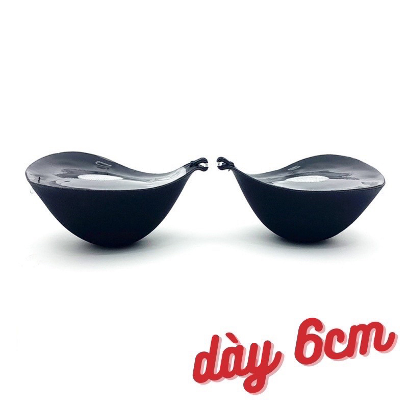Áo Dán Ngực Đệm Dày 6Cm Siêu Nâng Dẩy Ngực Tạo Khe, Đồ Lót Mặc Đầm Váy Trễ Vai ANP41 6cm p293cm có video thật