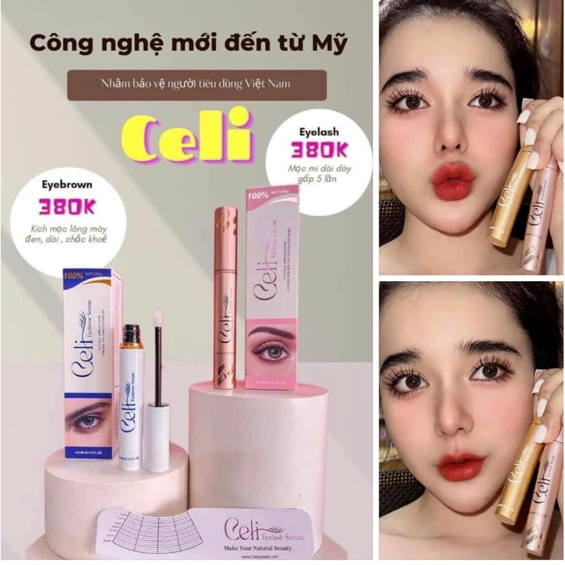 Dưỡng Mi CELI Chính Hãng -Mi Dài Siêu Tóc Không Lo Thâm Mắt