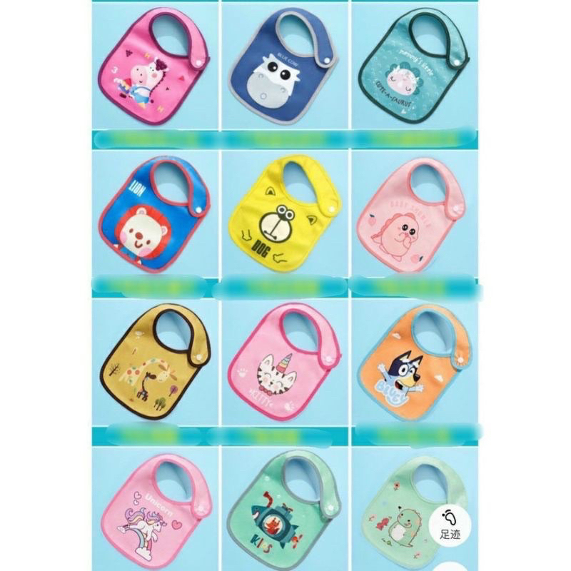 Yếm bấm cúc lệch chống thấm hình thú