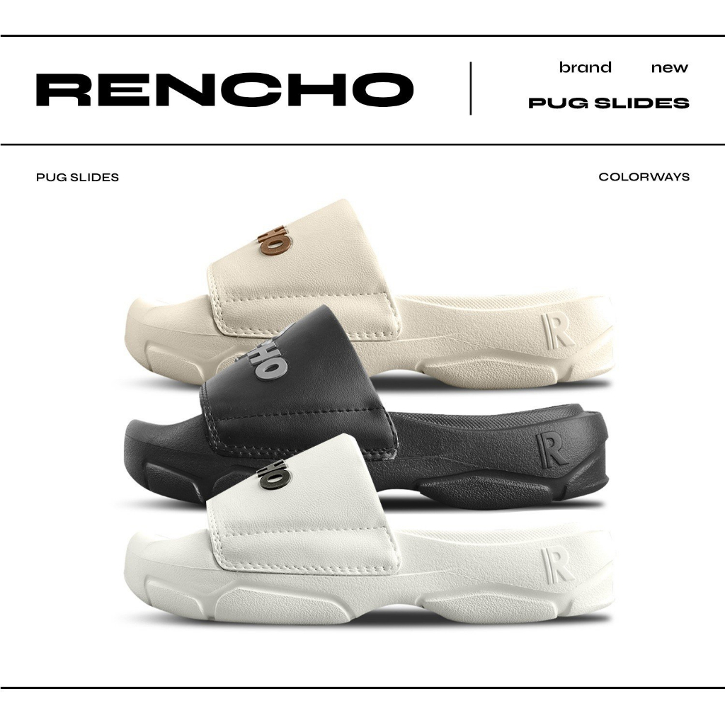 Dép RENCHO quai ngang Pug 2 form chunky