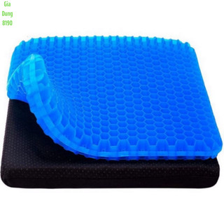 Đệm ngồi 3d thoáng khí lót mông chống đau mỏi silicon cao cấp 2 lớp lót ghế ngồi văn phòng, đệm 3d silicon