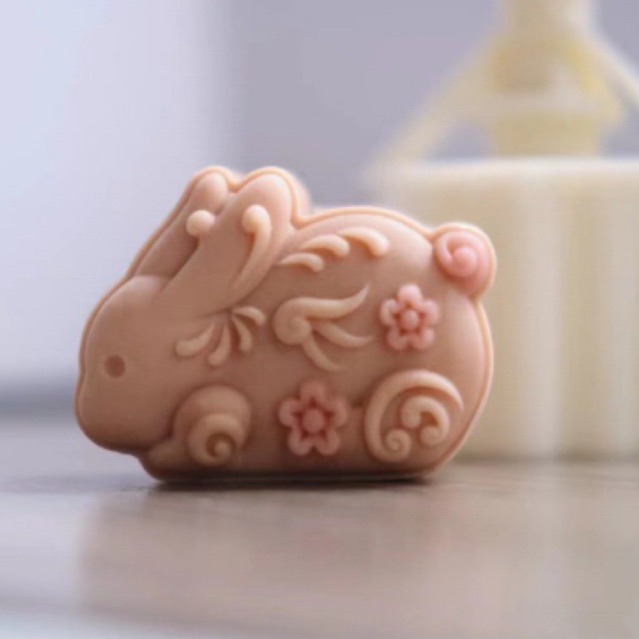 Khuôn trung thu lò xo thỏ 50g mẫu 366