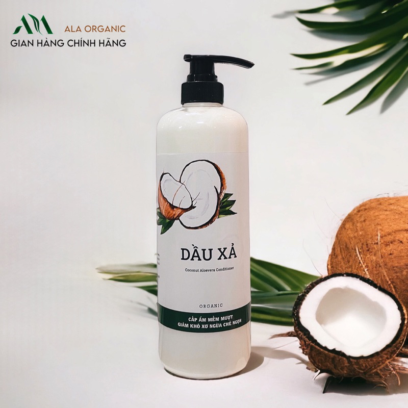 ( CHAI 1 LÍT) Dầu Xả Thảo Dược DỪA BƯỞI ( No Silicon )