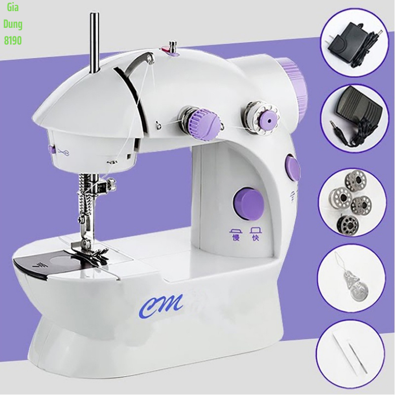 Máy May Mini Để Bàn Gia Đình - Máy Khâu Cầm Tay Mini Gia Đình Siêu Tiện Lợi Thiết Kế Nhỏ Gọn