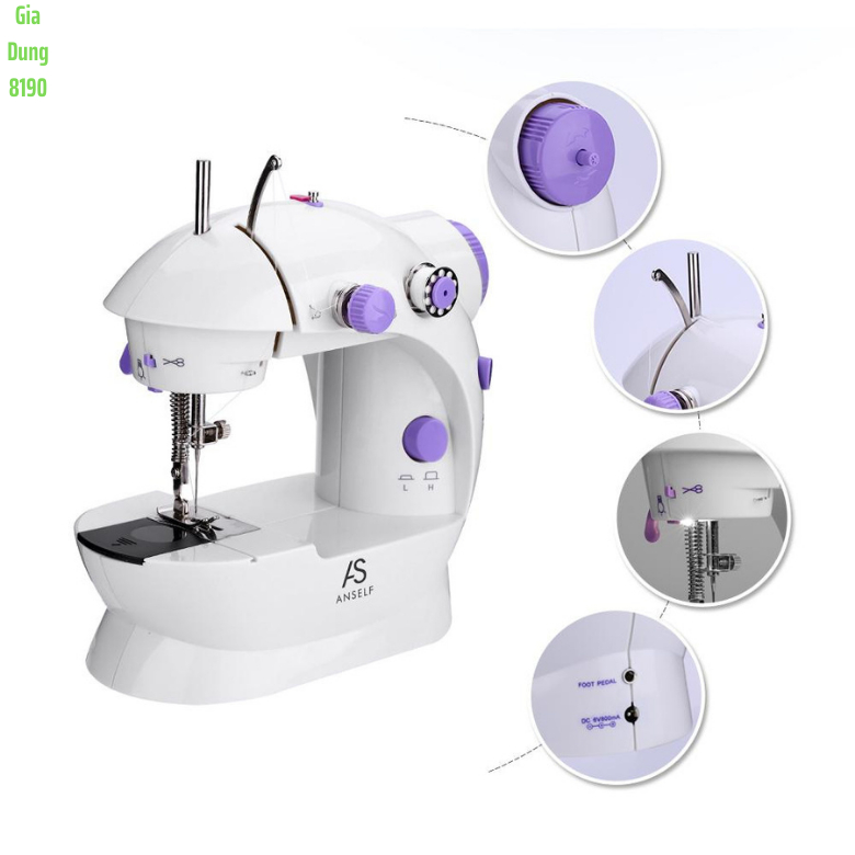 Máy May Mini Để Bàn Gia Đình - Máy Khâu Cầm Tay Mini Gia Đình Siêu Tiện Lợi Thiết Kế Nhỏ Gọn