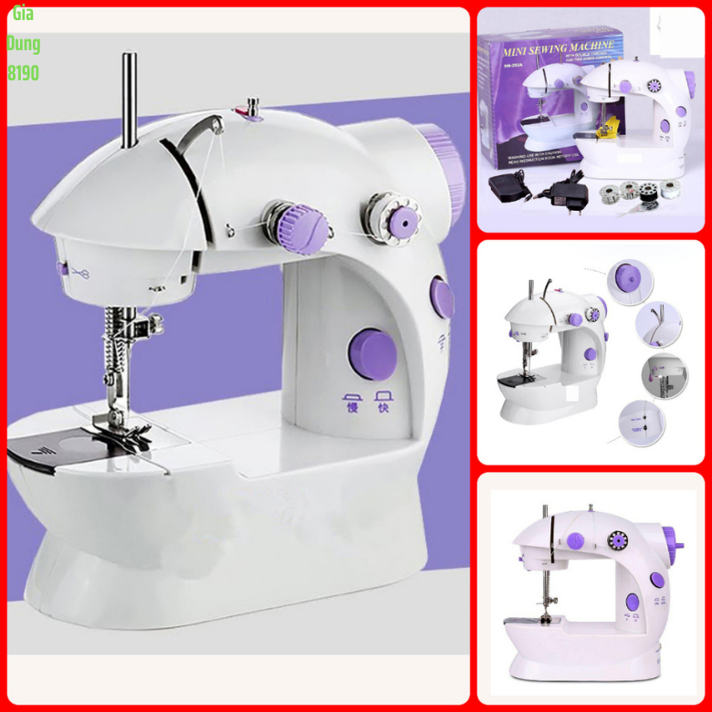 Máy May Mini Để Bàn Gia Đình - Máy Khâu Cầm Tay Mini Gia Đình Siêu Tiện Lợi Thiết Kế Nhỏ Gọn