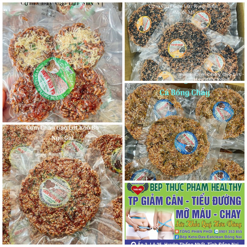 CƠM CHÁY GẠO LỨT ăn kiêng, ăn chay