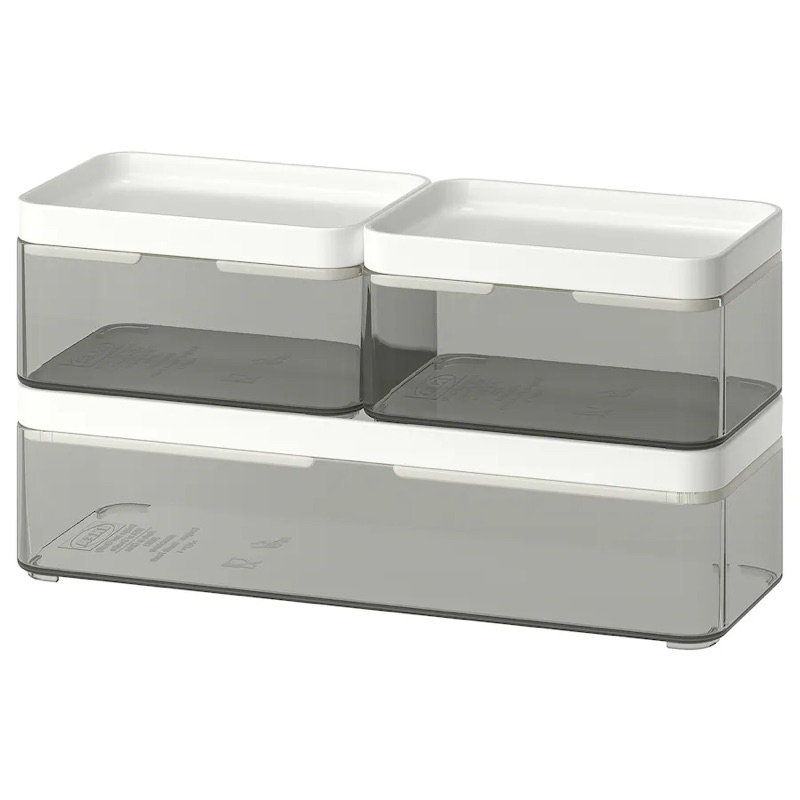 Bộ 3 hộp BROGRUND IKEA chính hãng