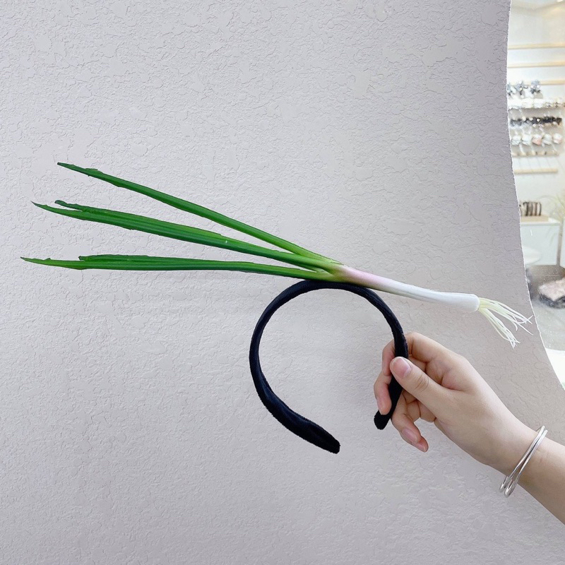 Bờm tóc hình cây hành cute