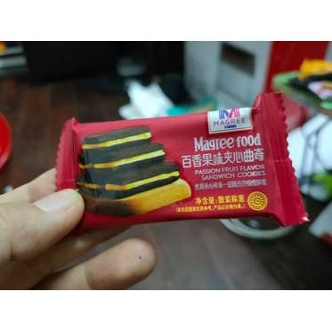 Combo 500g Bánh quy kẹp kem MAGREE FOOD vị Trà xanh , Sữa chua, Socola, chanh, xoài,Chanh leo thơm ngon