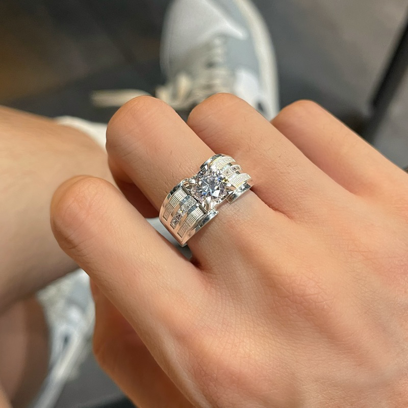 Nhẫn bạc nam thiết kế Luxury cao cấp NN017 - Trang Sức MINA JEWELRY