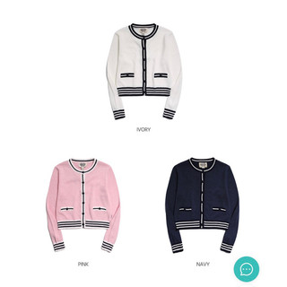 Áo khoác len cardigan Whoau chính hãng WHCKD2371F