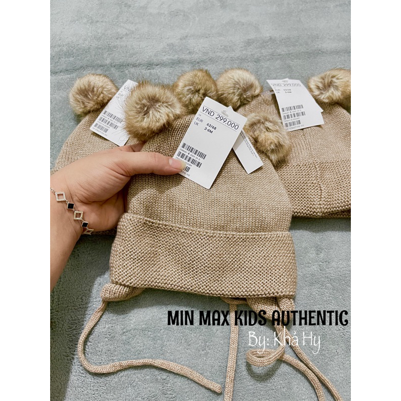 Mũ len quả bông săn sale HM AUTH