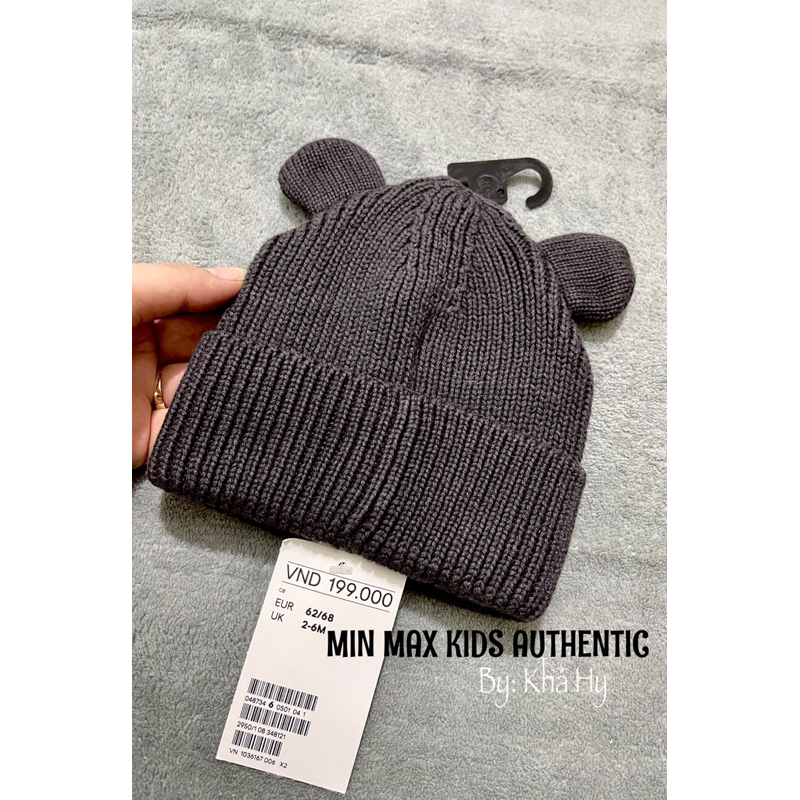 Mũ len quả bông săn sale HM AUTH