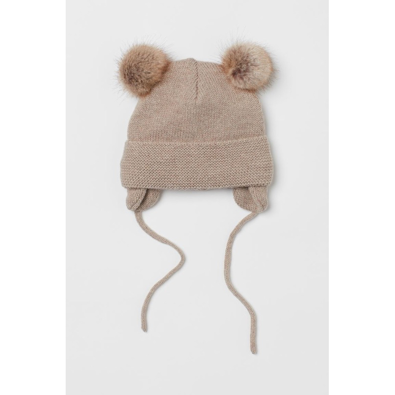 Mũ len quả bông săn sale HM AUTH