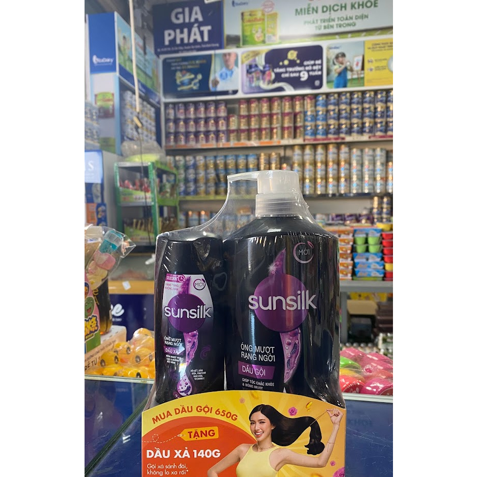 Dầu gội Sunsilk 650g tặng dầu xả 140g