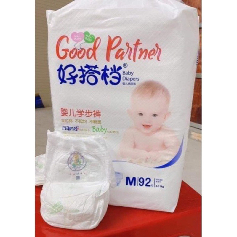 Bỉm Good Partner Size S112/M96-92/L82/Xl76/XXL72/XXXL70