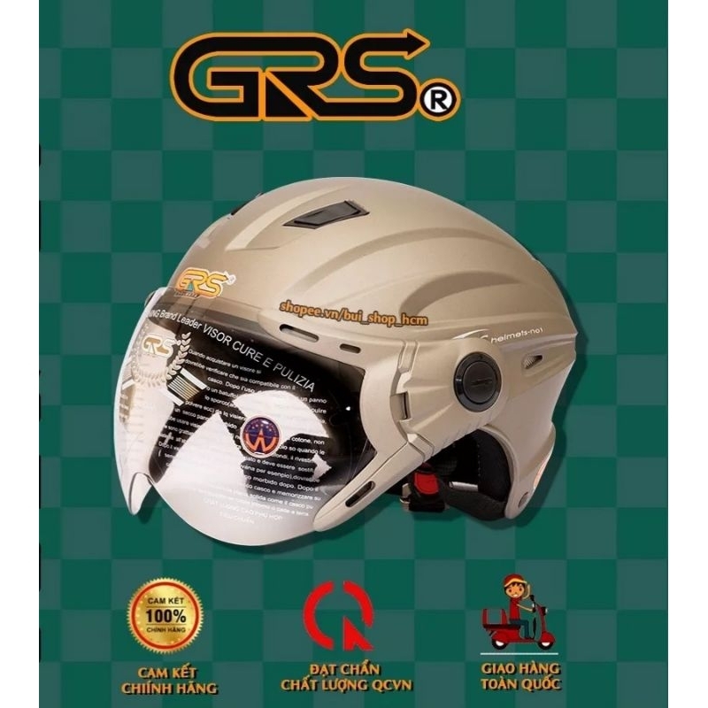 Nón bảo hiểm grs 737 kính an toàn chăc chắn