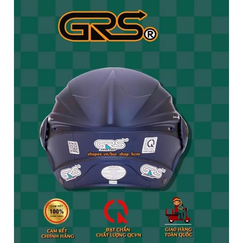 Nón bảo hiểm grs 737 kính an toàn chăc chắn
