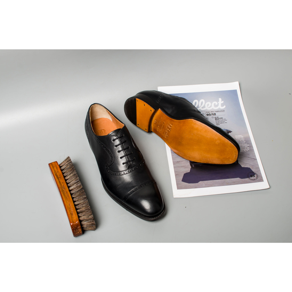 Giày Da Nam Thời Trang Công Sở Kiểu Dáng Oxford Chất Liệu Da Bê Nhập Khẩu