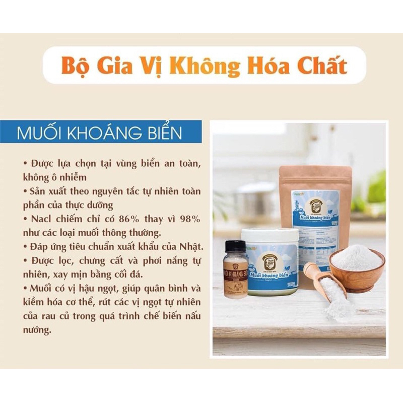 MUỐI KHOÁNG BIỂN HOMEFOOD  - Túi 500gr