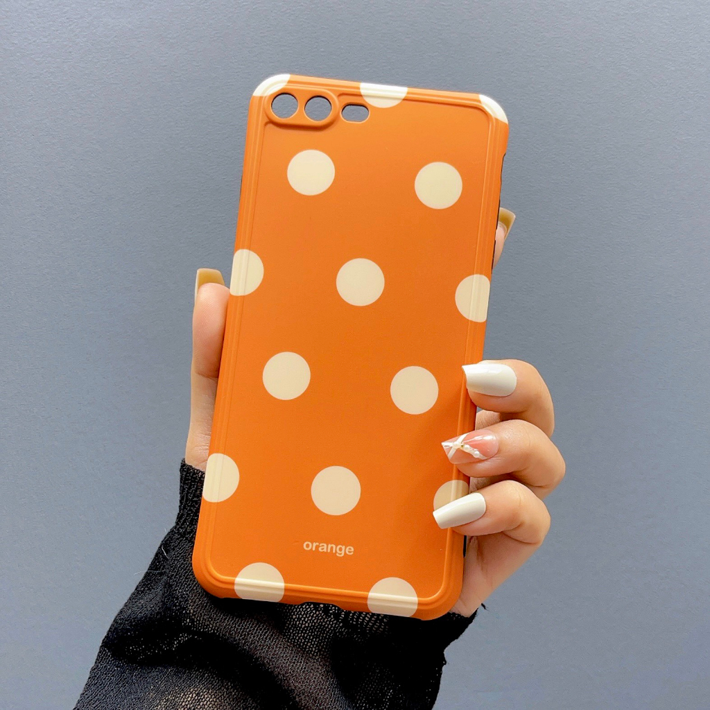 [ Iphone 7/8 Plus ] Ốp Lưng Silicon IMD Bảo Vệ Camera Chấm Bi
