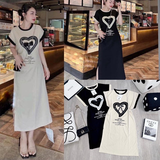 Váy yt11, đầm suông from rộng phối viền tay kèm nơ gài xinh xắn