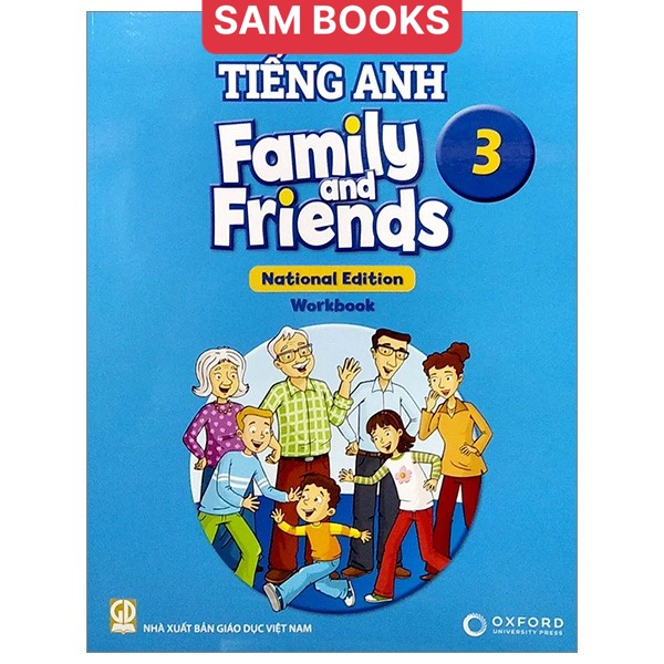 Tiếng Anh 3 Family and Friends National edtion CTST trọn bộ 2 quyển bán kèm bút chì ROCO 2B 5k