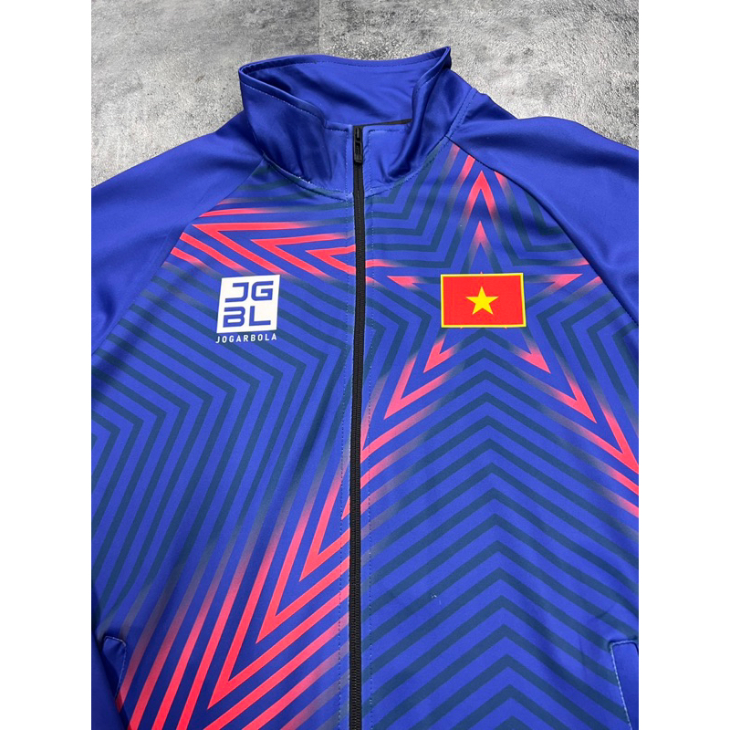 Áo khoác seagame 32 - màu xanh