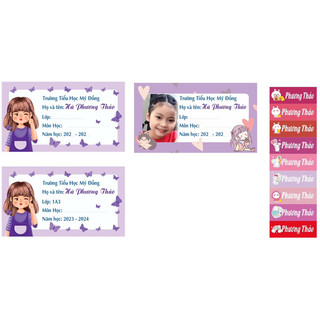 Combo 81 nhãn vở + 150 sticker