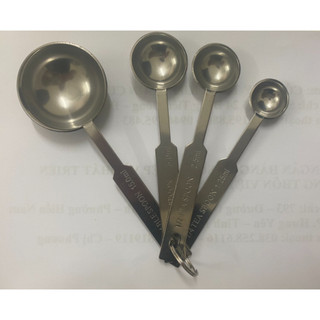 Muỗng đong định lượng inox 4 cỡ