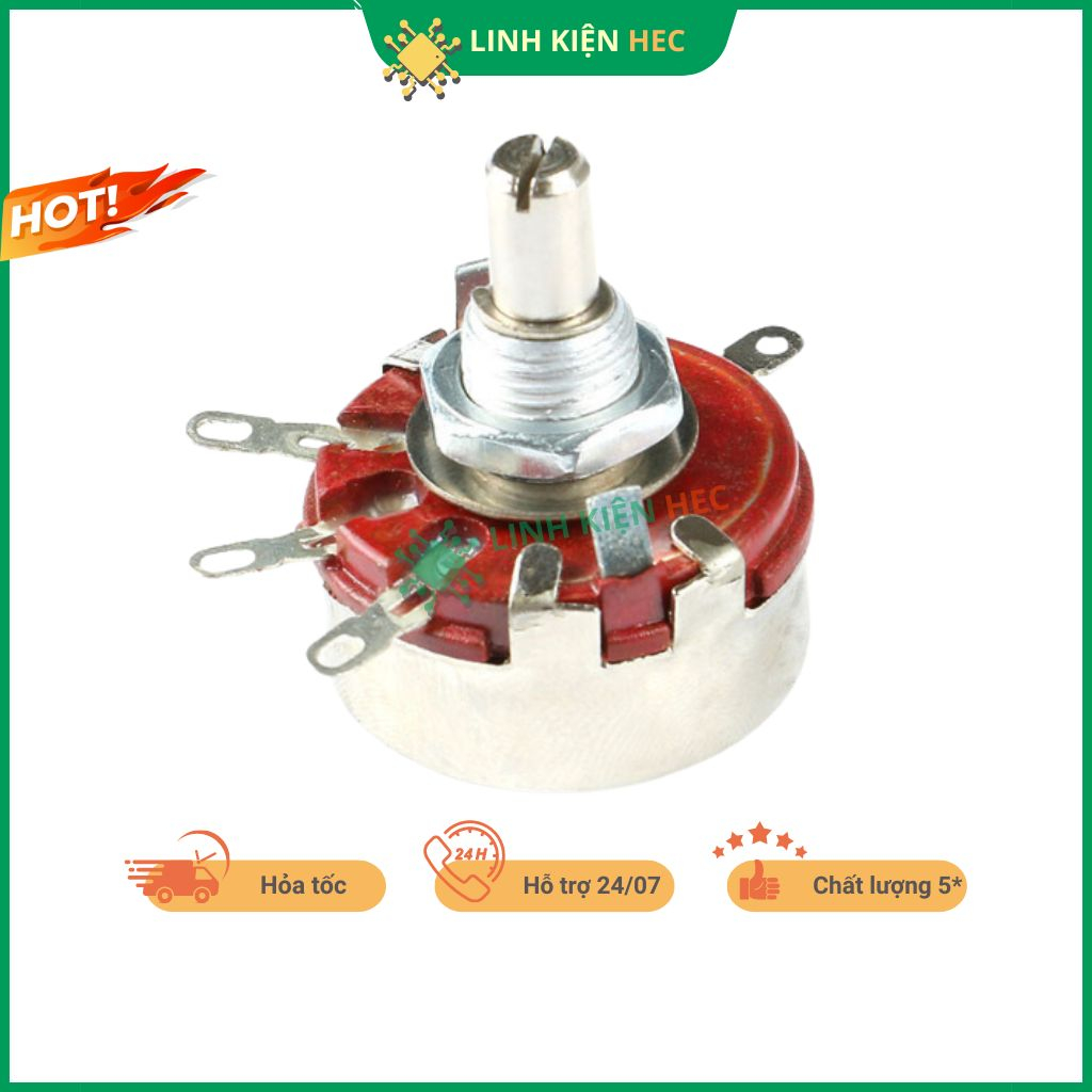 Chiết áp đơn WTH118-2W 1K - 470K linh kiện hec
