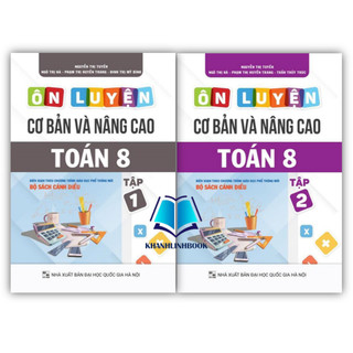 Sách - combo ôn luyện cơ bản và nâng cao toán 8 tập 1 + 2