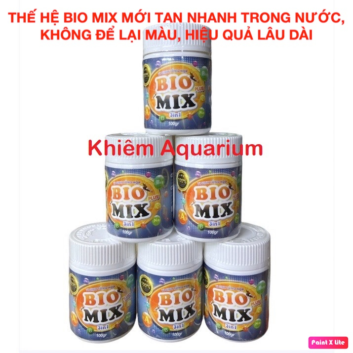 Vi sinh bio mix - biomix plus bột xử lý nước khử mùi tanh cho - bể thuỷ sinh - bể cá CT MỚI DẠNG MEN TAN NHANH