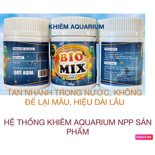 [NEW GEN]Vi sinh cho hồ cá Bio Mix 3in1 TAN NHANH TRONG NƯỚC, KHÔNG ĐỂ LẠI MÀU, HIỆU QUẢ LÂU DÀI