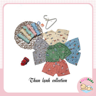 Quần đùi bé trai quần chục cho bé gái Acutebaby Quần sooc peptit thun lạnh