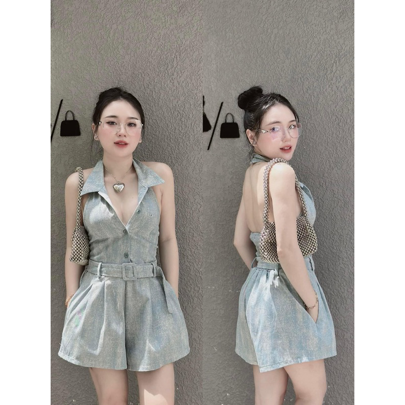JUMPSUITE JEAN LOANG KÈM BELT | BigBuy360 - bigbuy360.vn