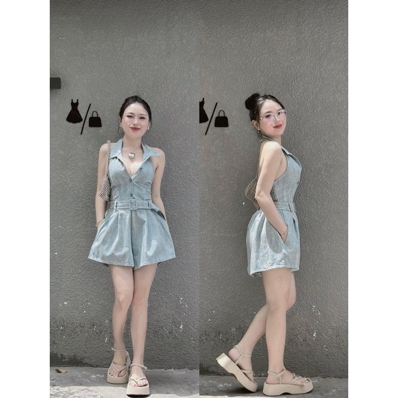 JUMPSUITE JEAN LOANG KÈM BELT | BigBuy360 - bigbuy360.vn