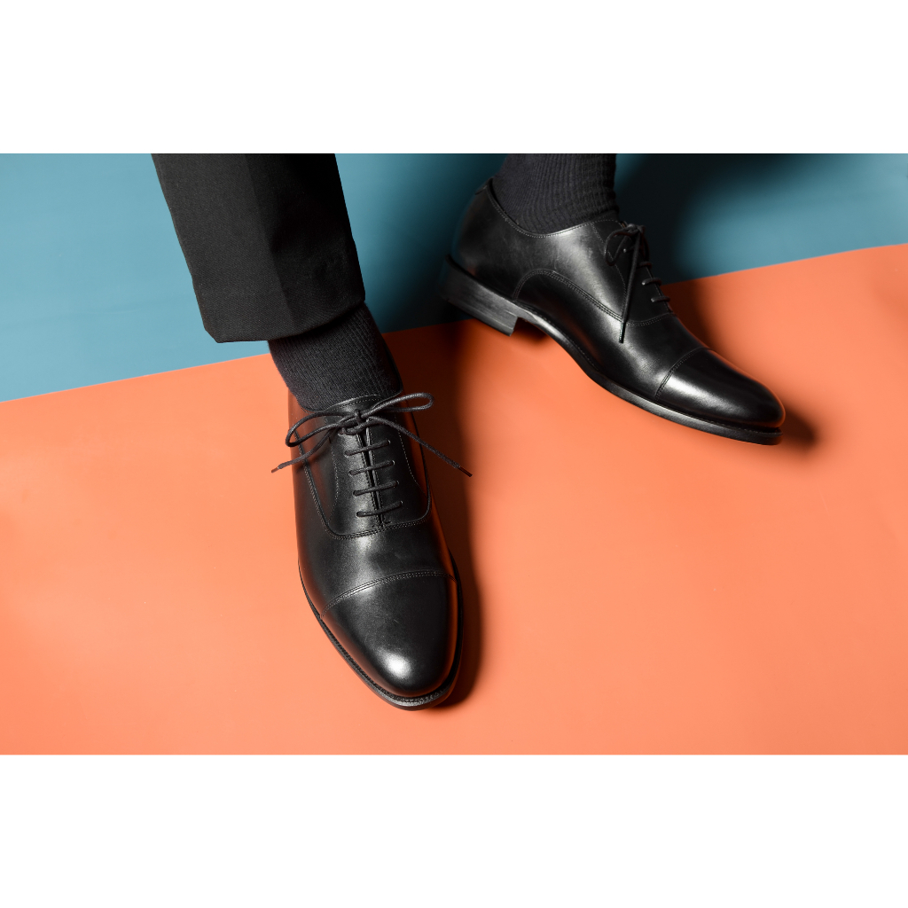 Giày Tây Nam Buộc Dây Kiểu Dáng Oxford Thời Trang Công Sở Chất Liệu Da Bê Nhập Khẩu Cao Cấp
