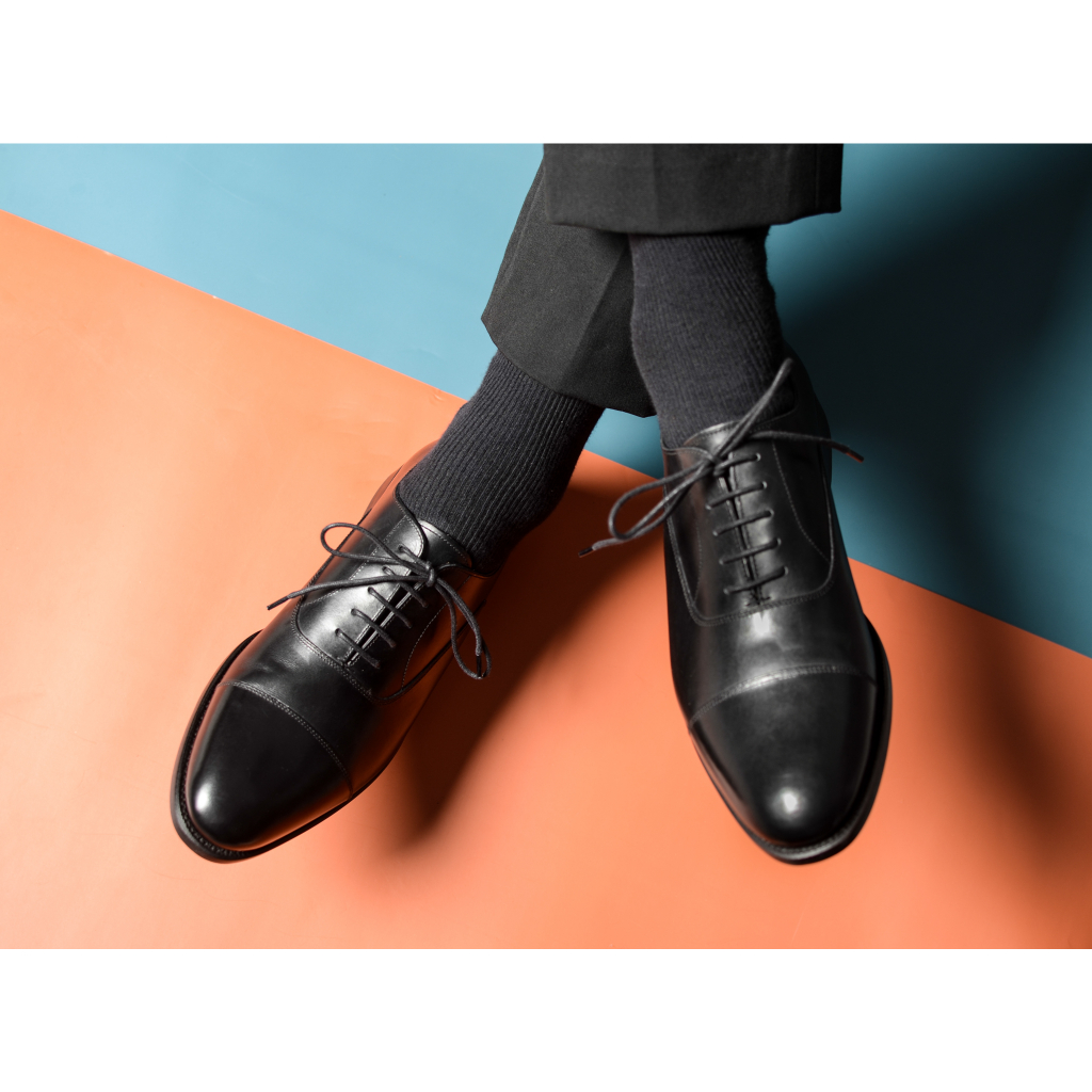 Giày Tây Nam Buộc Dây Kiểu Dáng Oxford Thời Trang Công Sở Chất Liệu Da Bê Nhập Khẩu Cao Cấp