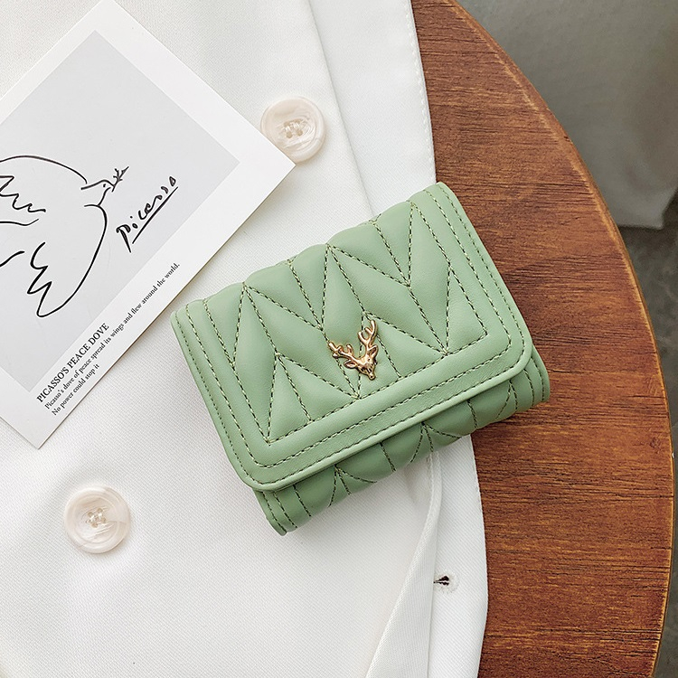 Ví nữ mini cầm tay GIRAFF đựng thẻ màu pastel 21C