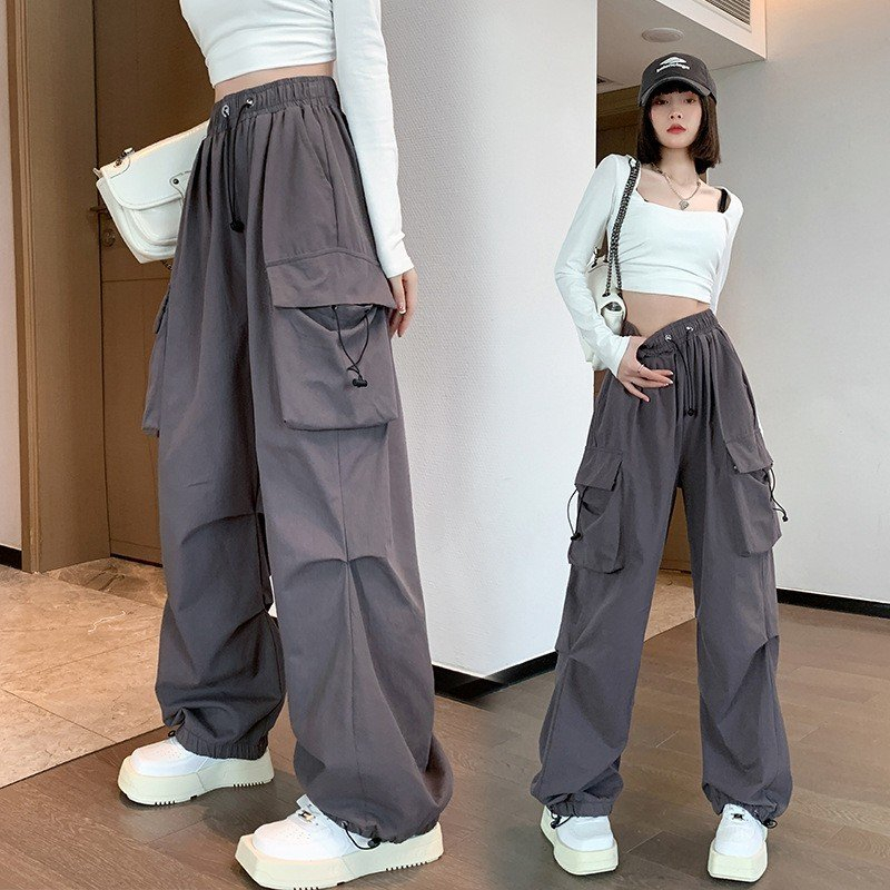 Quần túi hộp ống rộng Cargo kiểu dáng unisex, thiết kế trẻ trung, màu basic, chất kaki form đẹp, cá tính 2style-unisex