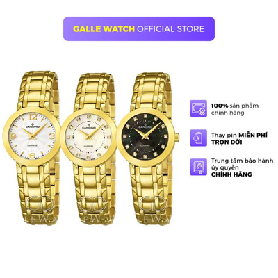 Đồng hồ nữ Candino C4501 mặt kính Sapphire sang trọng, chống nước 5ATM, dây thép đeo cấp chính hãng