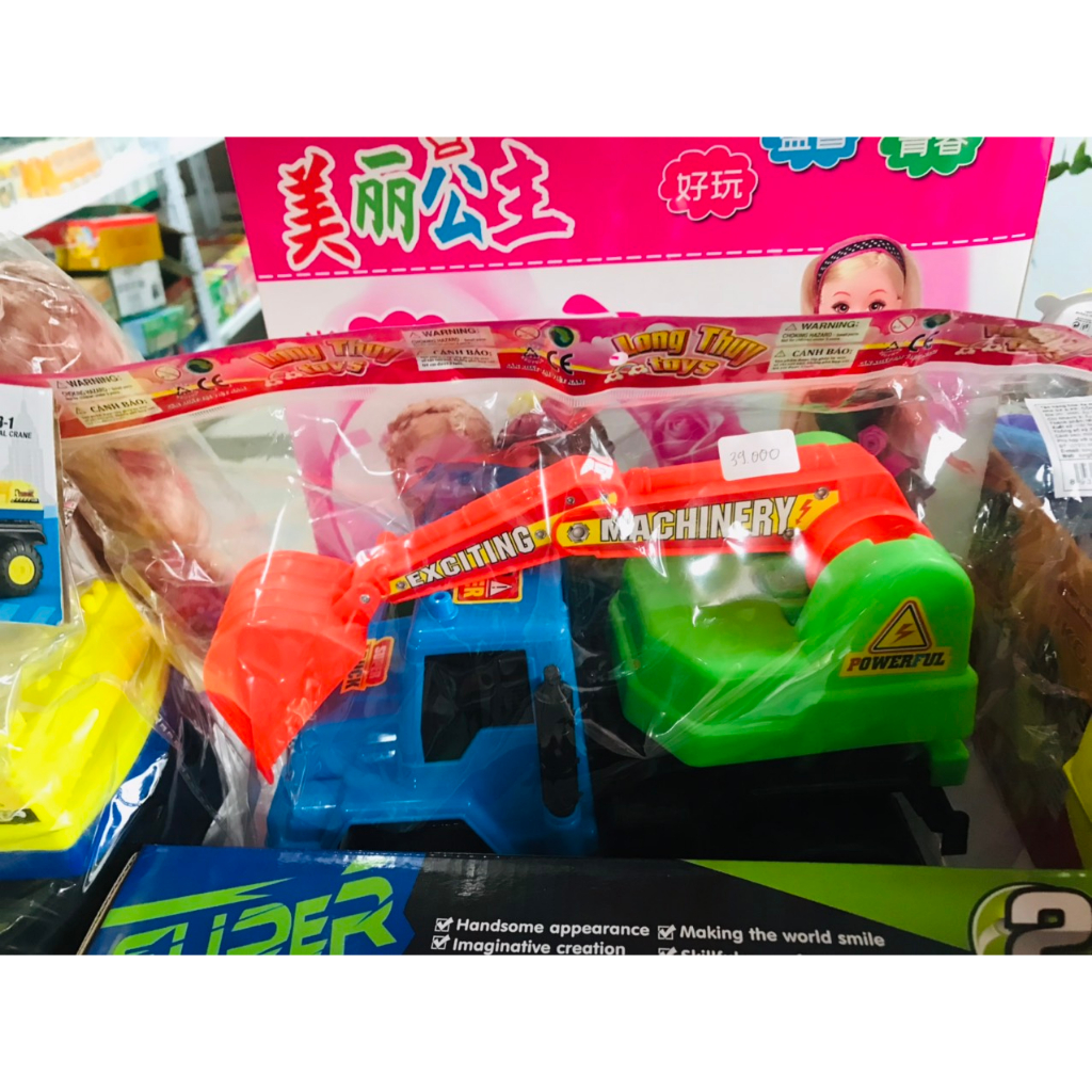 ĐỒ CHƠI 39k - Bộ đồ chơi xe ô tô công trình các loại cỡ lớn cho bé, máy xúc