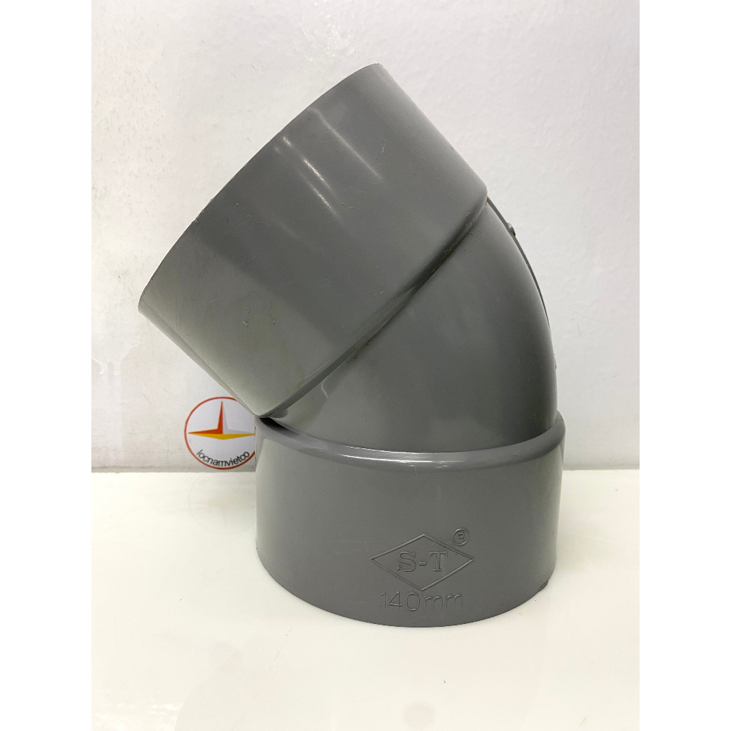 Lơi 140 nhựa PVC ST(45 oElBow)_L140ST