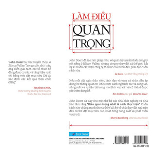 Sách Làm Điều Quan Trọng