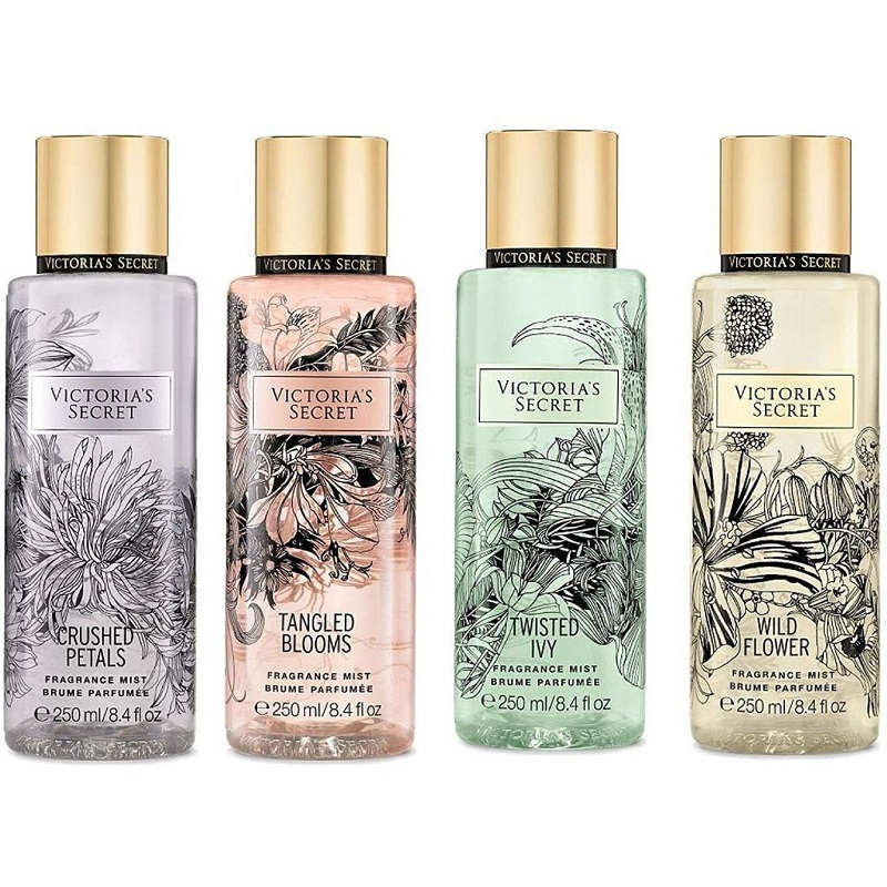 Nước hoa xịt thơm Victoria's Secret Fragrance Mist 250ml - Twisted Ivy/Crushed Petals/Wild Flower /Tangled Blooms (Mỹ)