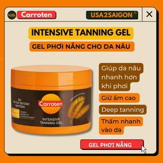 Gel phơi nắng da nâu Carroten Tan Express Intensive Tanning Gel