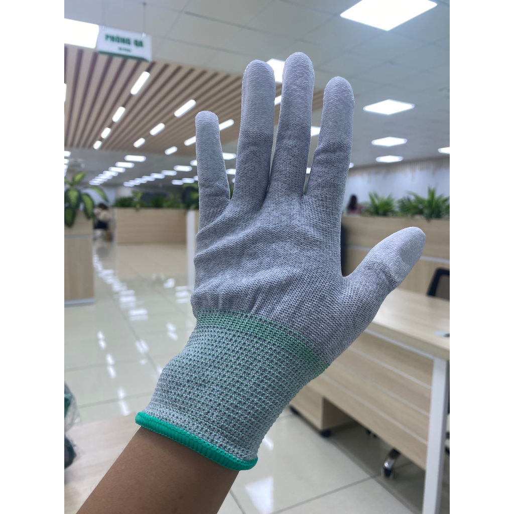 Găng Tay Phủ Ngón Carbon/Găng Tay Chống Tĩnh Điện PU/Găng Tay Tĩnh Điện