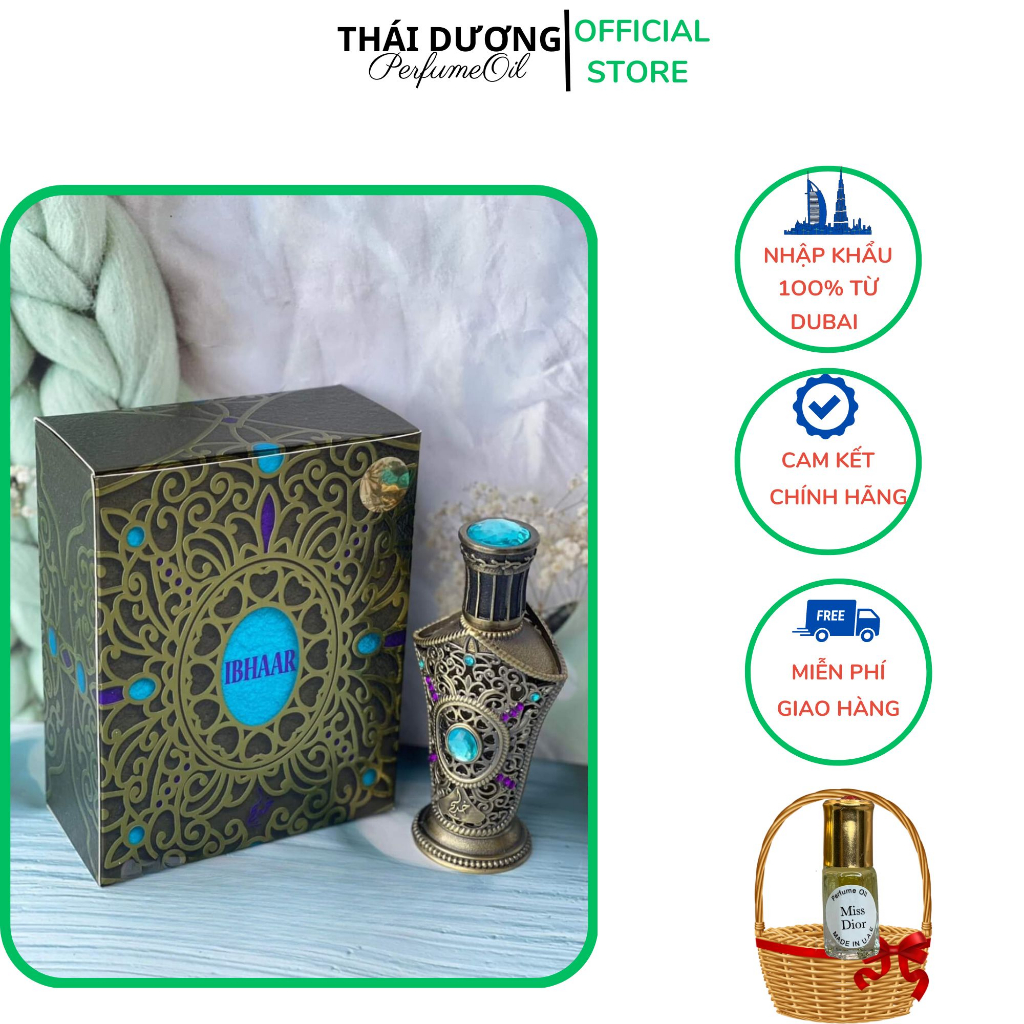 Tinh Dầu Nước Hoa Dubai Nam Nội Địa IBHAAR -18ml